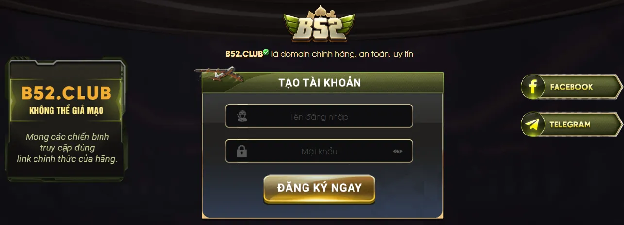 B52 với giao diện thân thiện dễ sử dụng